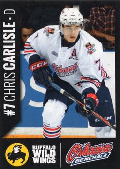 2014-15 Buffalo Wild Wings Oshawa Generals (OHL) #5 Chris Carlisle Front