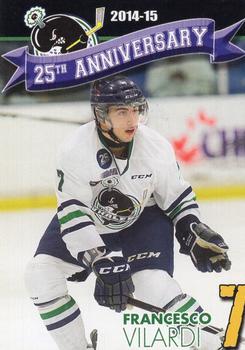 2014-15 Plymouth Whalers (OHL)  25th Anniversary Set #NNO Frankie Vilardi Front
