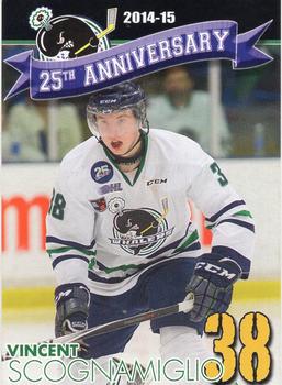 2014-15 Plymouth Whalers (OHL)  25th Anniversary Set #NNO Vincent Scognamiglio Front