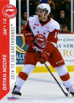 2014-15 Choice Sault Ste. Marie Greyhounds (OHL) #7 Bryan Moore Front