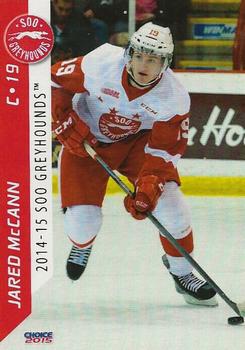 2014-15 Choice Sault Ste. Marie Greyhounds (OHL) #11 Jared McCann Front