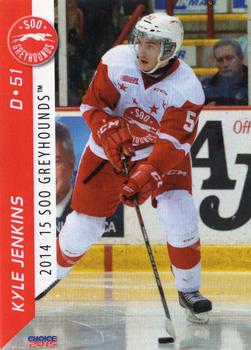 2014-15 Choice Sault Ste. Marie Greyhounds (OHL) #23 Kyle Jenkins Front