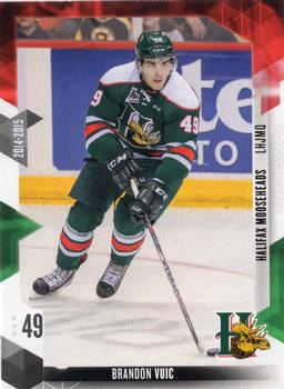 2014-15 Extreme Halifax Mooseheads QMJHL #5 Brandon Vuic Front