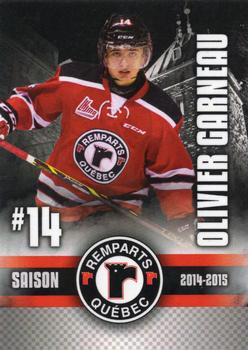 2014-15 Imaginaire.com Quebec Remparts (QMJHL) #7 Olivier Garneau Front