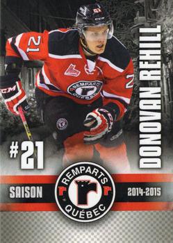 2014-15 Imaginaire.com Quebec Remparts (QMJHL) #12 Donovan Rehill Front