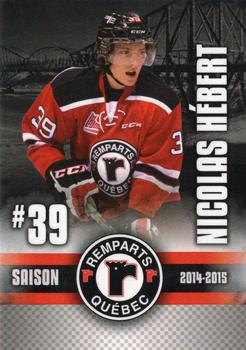 2014-15 Imaginaire.com Quebec Remparts (QMJHL) #17 Nicolas Hebert Front