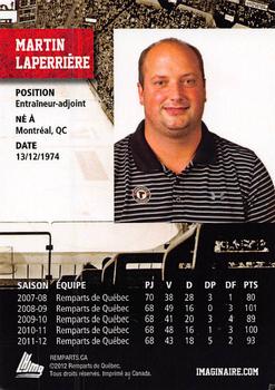 2014-15 Quebec Remparts (QMJHL) Update #NNO Martin Laperriere Back