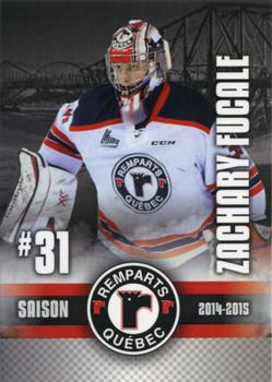 2014-15 Quebec Remparts (QMJHL) Update #NNO Zachary Fucale Front