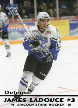 2014-15 Blueline Booster Club Lincoln Stars (USHL) #4 James LaDouce Front