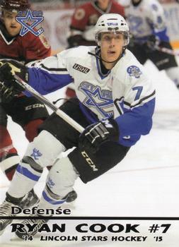 2014-15 Blueline Booster Club Lincoln Stars (USHL) #6 Ryan Cook Front