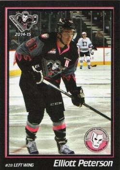 2014-15 Calgary Hitmen (WHL) #NNO Elliot Peterson Front