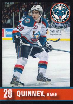 2014-15 Kelowna Rockets (WHL) #NNO Gage Quinney Front