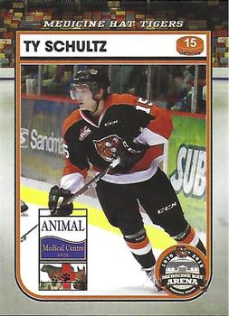 2014-15 Medicine Hat Tigers (WHL) #10 Ty Schultz Front