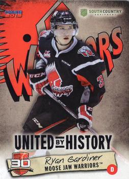2014-15 Choice Moose Jaw Warriors (WHL) #NNO Ryan Gardiner Front