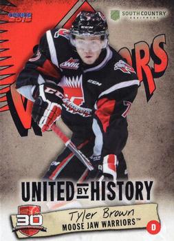 2014-15 Choice Moose Jaw Warriors (WHL) #NNO Tyler Brown Front