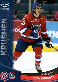 2014-15 Co-op Regina Pats (WHL) #NNO Ryan Krushen Front