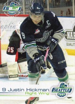 2014-15 Booster Club Seattle Thunderbirds (WHL) #7 Justin Hickman Front