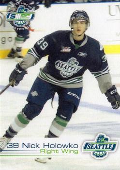 2014-15 Booster Club Seattle Thunderbirds (WHL) #27 Nick Holowko Front