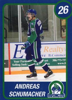 2014-15 Swift Current Broncos (WHL) #NNO Andreas Schumacher Front