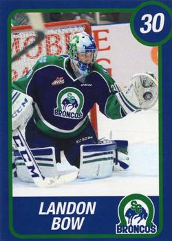 2014-15 Swift Current Broncos (WHL) #NNO Landon Bow Front