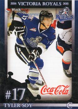 2014-15 Black Press Victoria Royals (WHL) #NNO Tyler Soy Front