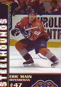 2007-08 Youngstown Steelhounds (CHL) #20 Eric Main Front