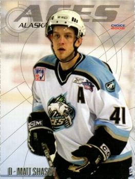 2007-08 Choice Alaska Aces (ECHL) #7 Matt Shasby Front