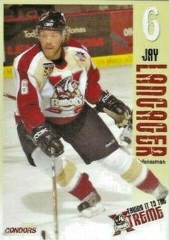2007-08 Bakersfield Condors (ECHL) #15 Jay Langager Front