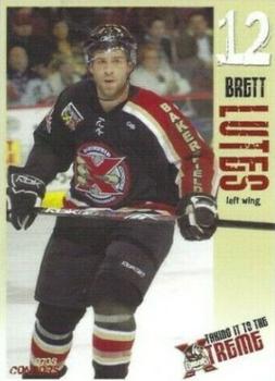 2007-08 Bakersfield Condors (ECHL) #18 Brett Lutes Front