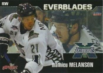 2007-08 Choice Florida Everblades (ECHL) #6 Mathieu Melanson Front