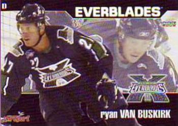 2007-08 Choice Florida Everblades (ECHL) #7 Ryan Van Buskirk Front