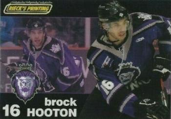 2007-08 Rieck's Printing Reading Royals (ECHL) #9 Brock Hooton Front