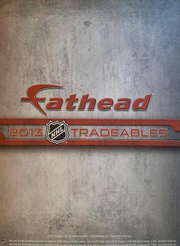 2013 Fathead NHL Tradeables #4 Henrik Sedin Back