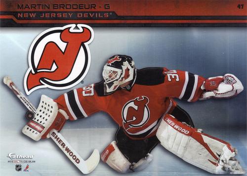 2013 Fathead NHL Tradeables #47 Martin Brodeur Front