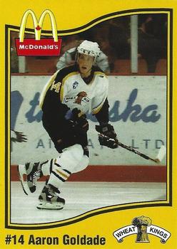 1998-99 McDonald's Brandon Wheat Kings (WHL) #NNO Aaron Goldade Front