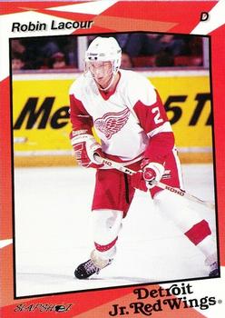1993-94 Slapshot Detroit Jr. Red Wings (OHL) #5 Robin Delacoure Front