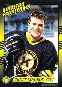 1993-94 Slapshot Kingston Frontenacs (OHL) #23 Brett Lindros Front