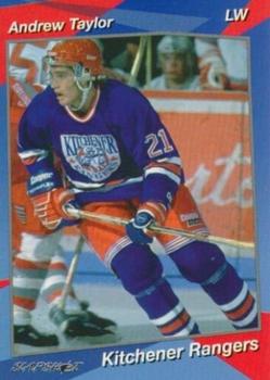 1993-94 Slapshot Kitchener Rangers (OHL) #18 Andrew Taylor Front