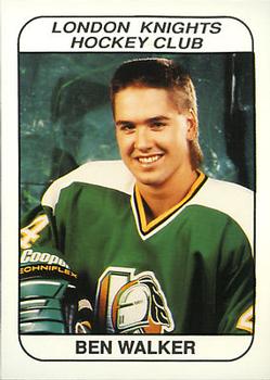 1993-94 London Knights (OHL) #NNO Ben Walker Front