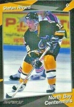 1993-94 Slapshot North Bay Centennials (OHL) #12 Stefan Rivard Front