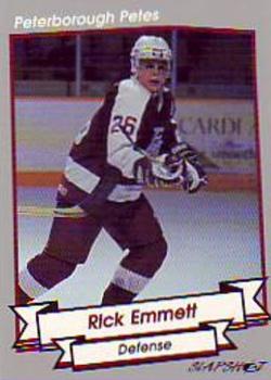 1993-94 Slapshot Peterborough Petes (OHL) #14 Rick Emmett Front