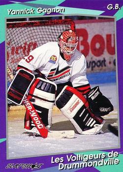1993-94 Slapshot Drummondville Voltigeurs (QMJHL) #3 Yannick Gagnon Front
