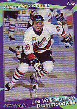 1993-94 Slapshot Drummondville Voltigeurs (QMJHL) #24 Alexandre Duchesne Front