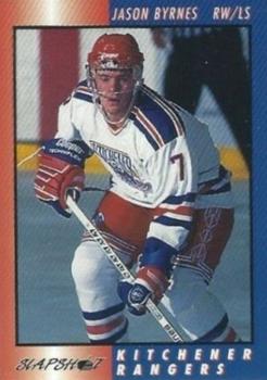 1994-95 Slapshot Kitchener Rangers (OHL) #7 Jason Byrnes Front