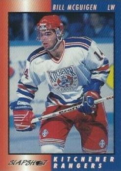 1994-95 Slapshot Kitchener Rangers (OHL) #18 Bill McGuigan Front