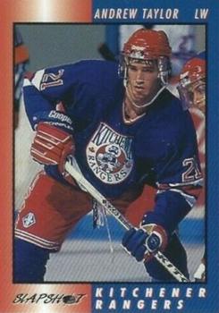 1994-95 Slapshot Kitchener Rangers (OHL) #20 Andrew Taylor Front