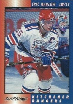 1994-95 Slapshot Kitchener Rangers (OHL) #26 Eric Manlow Front