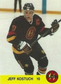 1994-95 Owen Sound Platers (OHL) #10 Jeff Kostuch Front