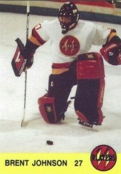 1994-95 Owen Sound Platers (OHL) #24 Brent Johnson Front