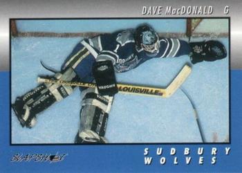 1994-95 Slapshot Sudbury Wolves (OHL) #2 Dave MacDonald Front